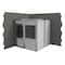 Porta-King 2-Wall Modular In-Plant Office, 8 ft H, 8 ft W, 8 ft D, Gray VK1STL 8'x8' 2-Wall - alternate 2