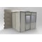 Porta-King 3-Wall Modular In-Plant Office, 8 ft H, 10 ft W, 8 ft D, Gray VK1STL 8'x10' 3-Wall - alternate 3