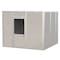 Porta-King 4-Wall Modular In-Plant Office, 8 ft H, 10 ft W, 10 ft D, Gray VK1STL 10'x10' 4-Wall - alternate 1