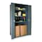 Durham Mfg Shelving Storage Cabinet, 72 in H, 36 in W, 24 in D, Swing, Padlock Hasp, Gray, 3 Shelves, 0 Drawers 3951-3S-95 - alternate 2