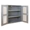 Durham Mfg Shelving Storage Cabinet, 42 in H, 36 in W, 24 in D, Swing, Keyed, Gray, 2 Shelves, 0 Drawers EMDC-362442-95 - alternate 1