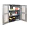 Durham Mfg Shelving Storage Cabinet, 42 in H, 36 in W, 24 in D, Swing, Keyed, Gray, 2 Shelves, 0 Drawers EMDC-362442-95 - alternate 2