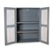Durham Mfg Shelving & Pegboard Storage Cabinet, 72 in H, 48 in W, 24 in D, Swing, Keyed, Gray, 0 Drawers EMDC-482472-PB-2S-95 - alternate 1