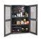 Durham Mfg Shelving & Pegboard Storage Cabinet, 72 in H, 48 in W, 24 in D, Swing, Keyed, Gray, 0 Drawers EMDC-482472-PB-2S-95 - alternate 2