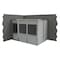 Porta-King 2-Wall Modular In-Plant Office, 8 ft H, 12 ft W, 8 ft D, Gray VK1DW 8'x12' 2-Wall - alternate 2