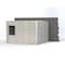 Porta-King 3-Wall Modular In-Plant Office, 8 ft H, 12 ft W, 12 ft D, Gray VK1DW 12'x12' 3-Wall - alternate 1
