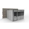 Porta-King 3-Wall Modular In-Plant Office, 8 ft H, 12 ft W, 12 ft D, Gray VK1STL 12'x12' 3-Wall - alternate 2