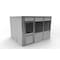 Porta-King 4-Wall Modular In-Plant Office, 8 ft H, 12 ft W, 10 ft D, Gray VK1STL 10'x12' 4-Wall - alternate 3