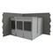 Porta-King 2-Wall Modular In-Plant Office, 8 ft H, 12 ft W, 10 ft D, Gray VK1STL 10'x12' 2-Wall - alternate 3