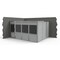 Porta-King 2-Wall Modular In-Plant Office, 8 ft H, 16 ft W, 12 ft D, Gray VK1STL 12'x16' 2-Wall - alternate 3