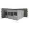 Porta-King 2-Wall Modular In-Plant Office, 8 ft H, 16 ft W, 16 ft D, Gray VK1STL 16'x16' 2-Wall - alternate 2