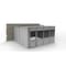 Porta-King 3-Wall Modular In-Plant Office, 8 ft H, 16 ft W, 16 ft D, Gray VK1DW 16'x16' 3-Wall - alternate 2