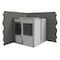 Porta-King 2-Wall Modular In-Plant Office, 8 ft H, 8 ft W, 8 ft D, Gray VK1DW 8'x8' 2-Wall - alternate 3