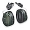 3M Peltor Peltor Optime 101 Hard Hat-Mounted Earmuffs, Passive Protection, NRR 24 dB, Foam, Black/Green H7P3E - alternate 1