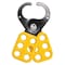 Brady Lockout Hasp, Yellow, Steel, 6 Max. No. of Padlocks, 47/100 in Max. Shackle Dia., 1 in Jaw Clearance T218 - alternate 1