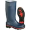 Honeywell Servus MAX Plain-Toe Women's Work Boots, PVC, Chemical-Resistant, 15 in H, Navy/Red/Black, Size 5, 1 Pair 75126/5 - alternate 2