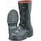 Ranger Overboots, Plain Toe, Natural Rubber, 15 in Height, Buckles Closure, Ribbed Sole, Black/Red, 12 T369/12 - alternate 1