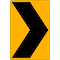 Lyle Chevron Symbol Traffic Sign, 18 in H, 12 in W, Aluminum, Vertical Rectangle, No Text, W1-8-12HA W1-8-12HA - alternate 2