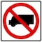 Lyle No Trucks Traffic Sign, 24 in H, 24 in W, Aluminum, Square, No Text, R5-2-24HA R5-2-24HA - alternate 2