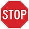 Lyle Stop Sign, 24" W, 24" H, Aluminum, Red R1-1-24HA - alternate 2