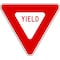 Lyle Yield Traffic Sign, 12 in Height, 12 in Width, Aluminum, Triangle, English R1-2-12HA - alternate 1