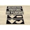 C.H. Hanson Traffic Stencil, Parking Lot Symbols, 12 in Character Height, Gothic Font, PVC, 6 Pieces 12460 - alternate 3