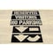 C.H. Hanson Traffic Stencil, Parking Lot Symbols, 12 in Character Height, Gothic Font, PVC, 6 Pieces 12460 - alternate 2
