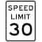 Lyle Speed Limit 30 Traffic Sign, 24 in H, 18 in W, Aluminum, Vertical Rectangle, R2-1-30-18HA R2-1-30-18HA - alternate 2