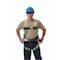 Miller Duraflex Python(R) Full Body Harness, L/XL, 400 lb., Mating Chest/ Mating Leg Straps, Back D-Ring P950/UGN - alternate 3