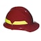 Bullard Fire Helmet, Thermoplastic, 6 pt Ratchet, Red, Fits Hat Size 6-1/2 to 8 , Front Brim FCRDR - alternate 1