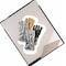National Safety Apparel Thermal Gloves, Leather/Rayon, 395  Degrees F Max Temp., Gauntlet Cuff Silver/Green, Universal G51MLLW00214-NR - alternate 2
