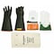 Salisbury Electrical-Insulating Glove Kit, 17,000V AC, 25,500V DC, Rubber, 14" Length, Black, Size 8 GK214RB/8 - alternate 1