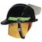 Bullard Fire Helmet, Thermoplastic, 6 pt Ratchet, Black, Fits Hat Size 6-1/2 to 8 , Modern PXSBK - alternate 2