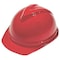 Msa Safety Hard Hat, V-Gard 500, Polyethylene, 6 Point Ratchet, Type 1, Class C, Red 10034031 - alternate 1