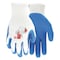 Mcr Safety Coated Gloves, Latex, Textured, Palm, Not Tested Abrasion Level, White, L (9) 1 PR 9680L - alternate 1