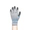 Showa Coated Gloves, Natural Rubber Latex, Textured, Palm, 4 Abrasion Level, Gray, M (8) 1 PR 330M-08 - alternate 2