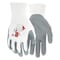 Mcr Safety Coated Gloves, Nitrile, Foam, Palm, 3 Abrasion Level, White, S (7) 1 PR 9674S - alternate 1