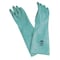 Honeywell North Chemical Resistant Gloves, Nitrile, 18 in L, 25 mil, Green, 9, 1 PR LA258G/9 - alternate 1
