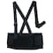 Condor Back Brace w/Stay, Double Hook-and-Loop, 1 1/2 in Detachable Suspenders, Black, Medium 3RVA5 - alternate 3