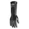 Showa Chemical Resistant Gloves, Butyl, Viton(R), Smooth Full, Beaded, Black, 10, 1 PR 890-10 - alternate 1