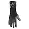 Showa Chemical Resistant Gloves, Butyl, Viton(R), Smooth Full, Beaded, Black, 9, 1 PR 892-9 - alternate 1