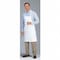 Red Kap Disposable Sleeve Apron, Cotton/Polyester, 33 in, White, Universal 1430WH 30 33 - alternate 3