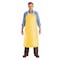 Ansell AlphaTec Bib Apron, Nitrile, 19 mil Thick, Shin Length, Loop Strap Neck Closure, Waist Tie, Yellow 56-510 - alternate 2