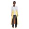 Ansell AlphaTec Bib Apron, Nitrile, 19 mil Thick, Shin Length, Loop Strap Neck Closure, Waist Tie, Yellow 56-510 - alternate 5