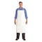 Ansell AlphaTec Bib Apron, PVC/Vinyl, 18 mil, 44 in L, White, Universal Size 56-101 - alternate 1