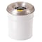 Justrite Cigarette Receptacle, White, 6 gal 26626W - alternate 1