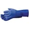 Showa KV660 Chemical Resistant Gloves, PVC, 12 in L, 22 mil, Blue, XL, 1 PR KV660XL-10 - alternate 2