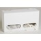 Zoro Select Glove Dispenser, Styrene, Holds (144) Gloves , White , 7 in H x 13-1/4 in W x 4-1/2 in D 3RZT5 - alternate 2