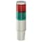 Federal Signal Status Indicator Light, 120V AC, Green, Red, 2 3/16 in Dia., 9 13/16 in Height MSL2-120GR - alternate 1