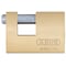Abus Padlock, Keyed Alike, Shutter Shackle, Brass Body, Steel Shackle, 7/8 in W 82/70 KA - alternate 1